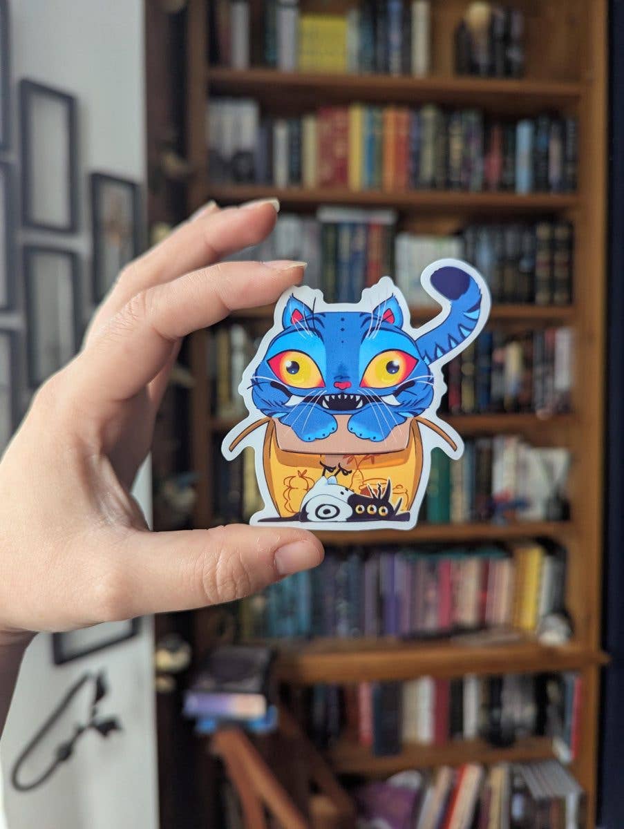 Geek and Artsy - Wholesale Sticker - Kpop demon hunters derpy translucent sticker, derpy in a box1