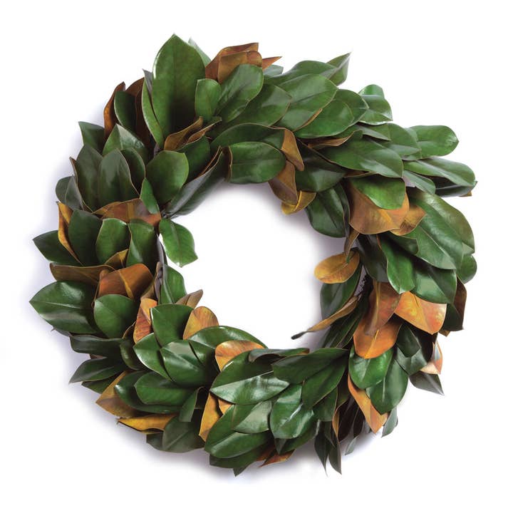 Grand Magnolia Leaf Wreath 24" for wholesale by Napa Home & Garden