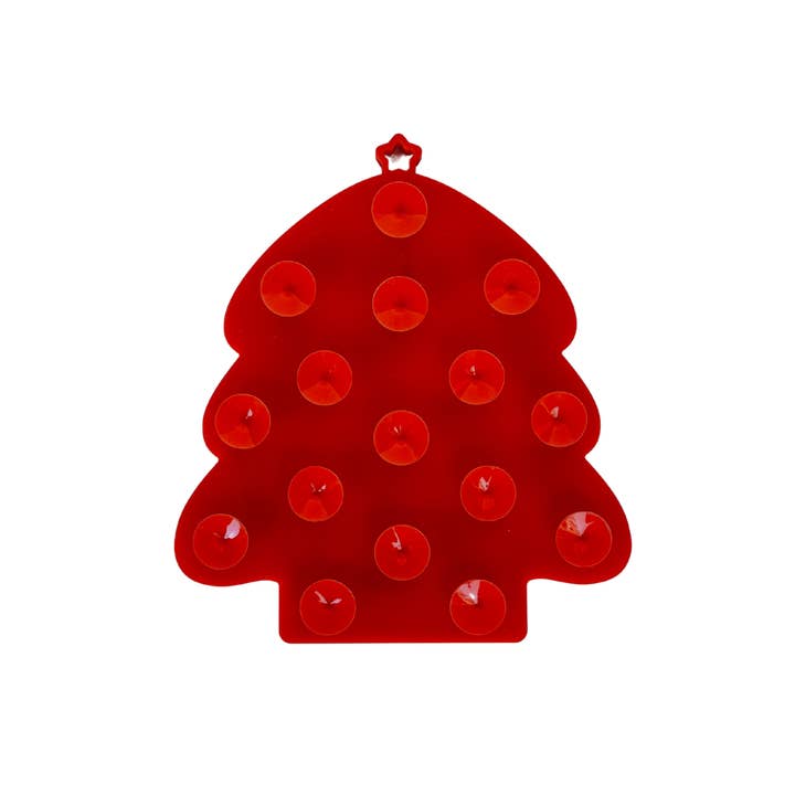 Barks and Brownies - Wholesale Pet food mat – Dog - Christmas Lick Mat - Red 1