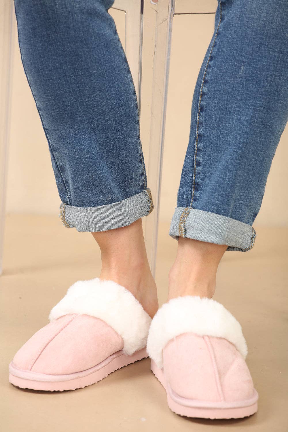 No Doubt Shoes - Wholesale Slippers - Women's - COZY SUEDE MULE FLUFFY SLIPPERS15