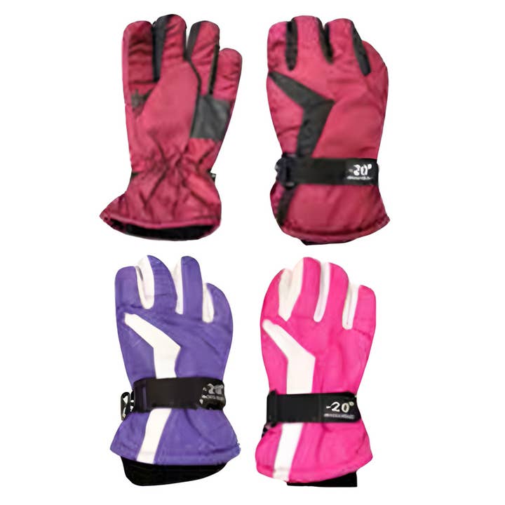 Deluxe Import Trading - Wholesale Gloves - Women's - Ladies' Waterproof Ski Gloves