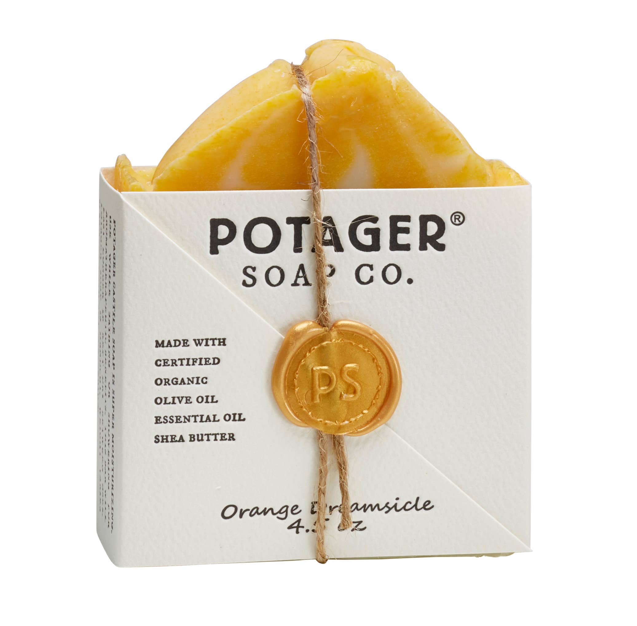 Potager Soap Company – wholesale Tvål – Orange Dreamsicle inslagen | Spa-tvål redo för present3