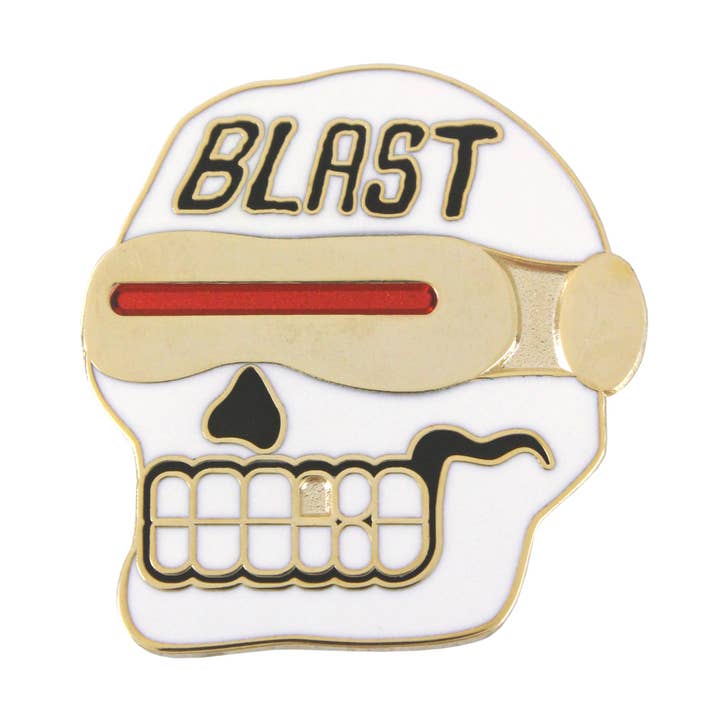 Blast Clops (enamel pin) for wholesale by BxE Buttons X StaciaMade