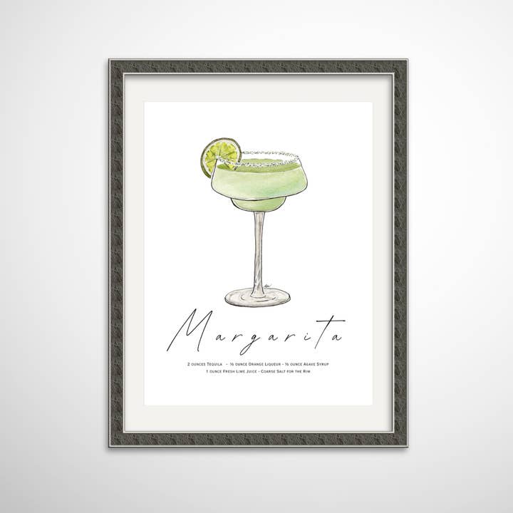 Margarita - Pen and Watercolor Archival Art Print for wholesale by Alyssa Whetstone Art
