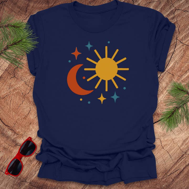 Sun and Moon Tee for wholesale by Wandering Owl Adventure Co.