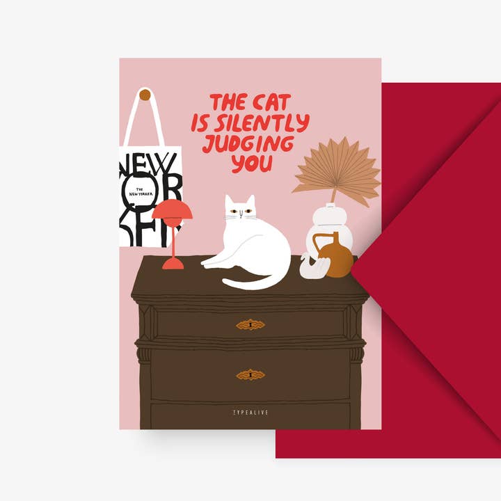 Postal / Petisfaction "Gatos" Juzgando para venta al por mayor de typealive