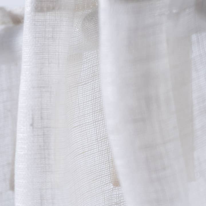 Vorhang natur oder creme 100%Leinengaze für den Großhandel von indradanush - art of textiles