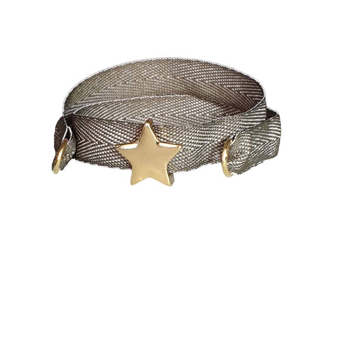 SAGE TWEED GOUDEN STER ARMBAND voor wholesale door Smartever Srl