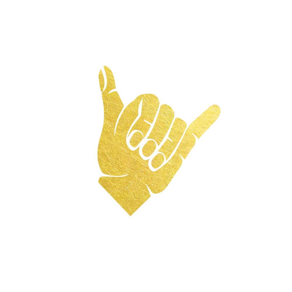 Goldy.LA - Wholesale Temporary Tattoo - Shaka Symbol0