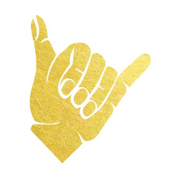 Goldy.LA - Wholesale Temporary Tattoo - Shaka Symbol0