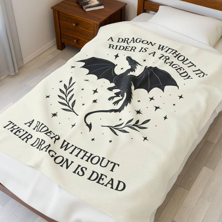 OhhhSoPeachy - Wholesale Throw Blanket - Fourth Wing Book Gift, Book Lover Gift, Fourth Wing Reader Present, Cozy Blanket for Bookworms, ACOTAR Merchandise2