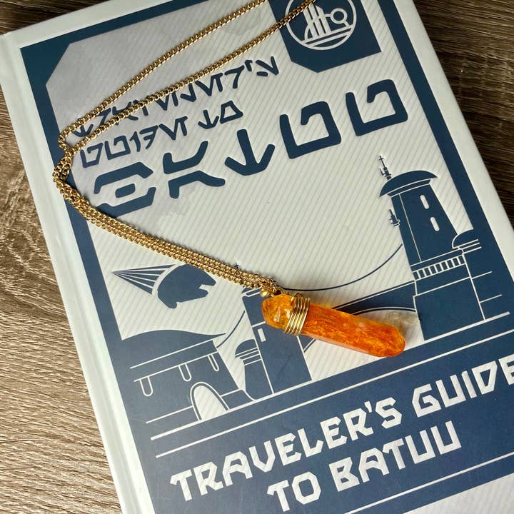 Collares de cristal Kyber de Mysteries of the Galaxy, Universo de la Fuerza, Regalo de Star Wars para venta al por mayor de BlueButterflyBazaar