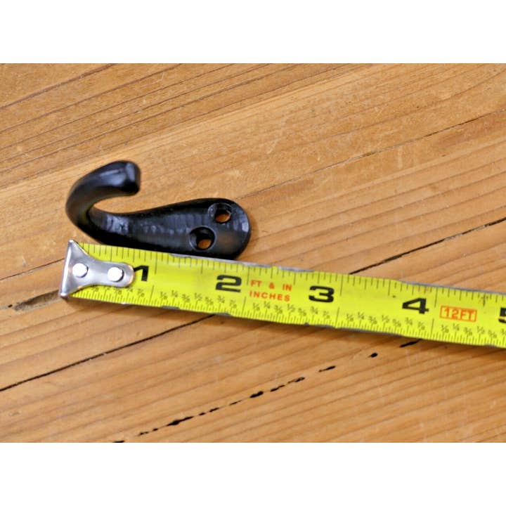 Midwest Craft House - Wholesale Wall Hook - Small Black Iron Cup Hook, 2" Long