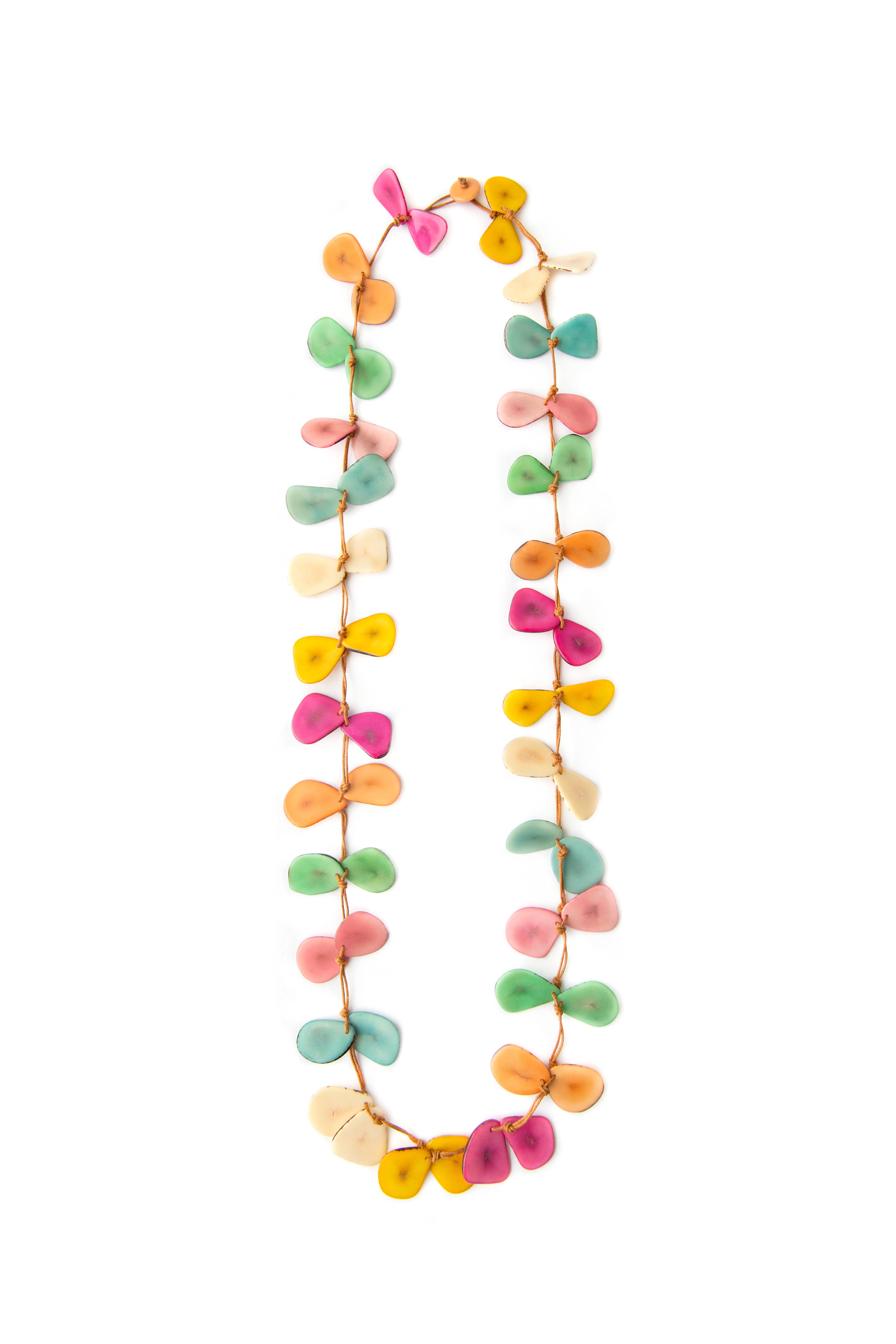 Organic Tagua Jewelry – Engroshandel Perlehalskæde – Tagua halskæde med tynde skiver5