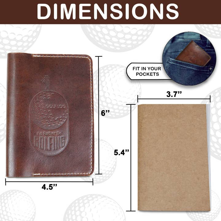 RAWHYD Leather Co. - Wholesale Sporting Accessories - Leather Golf Log & Scorecard Book7