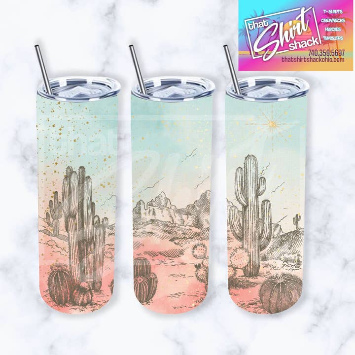 Boho Desert Tumbler for wholesale by That Shirt Shack