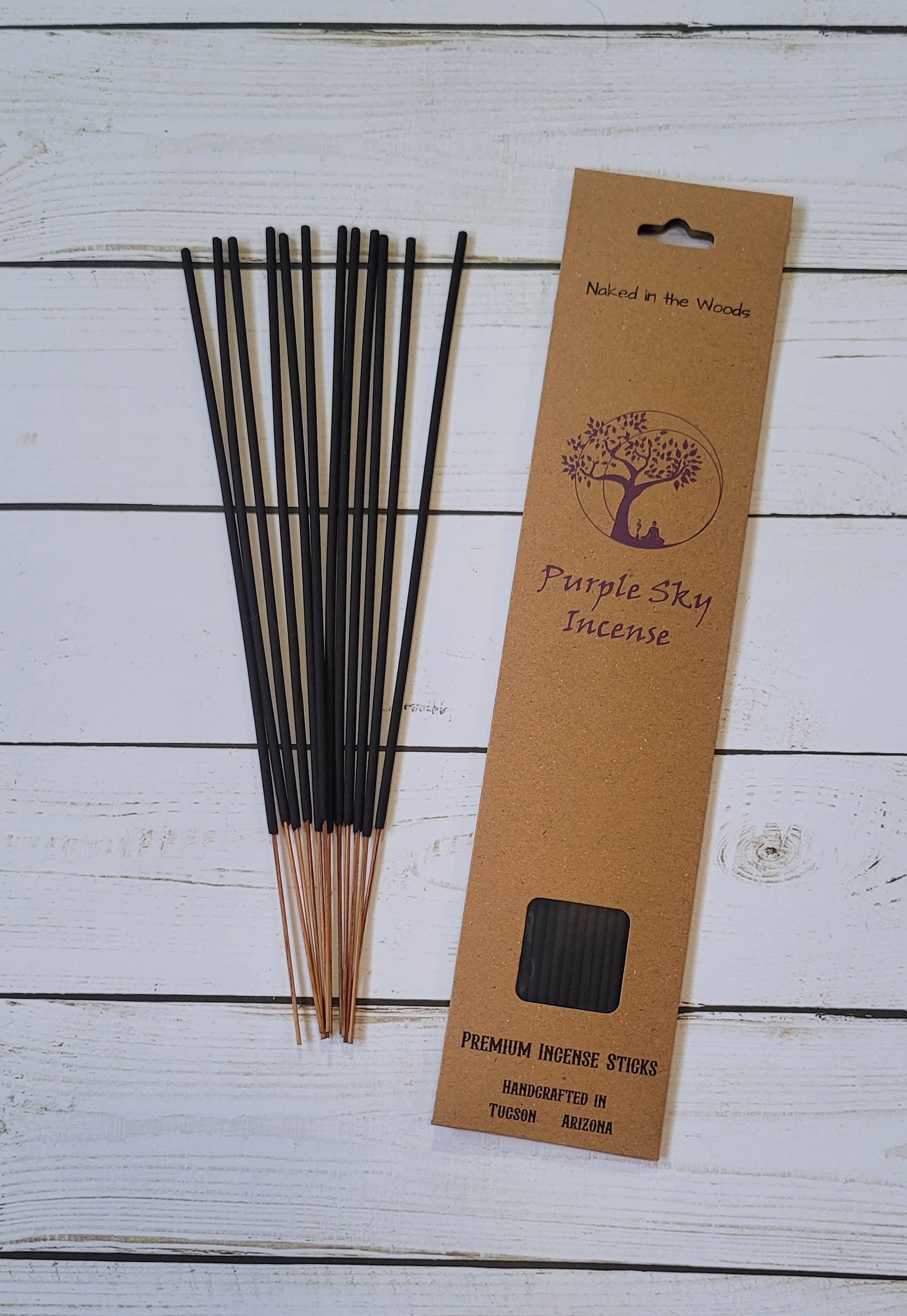 Purple Sky Incense - Wholesale Incense - Naked in the Woods ~ Natural Incense Sticks ~ 12 Sticks0