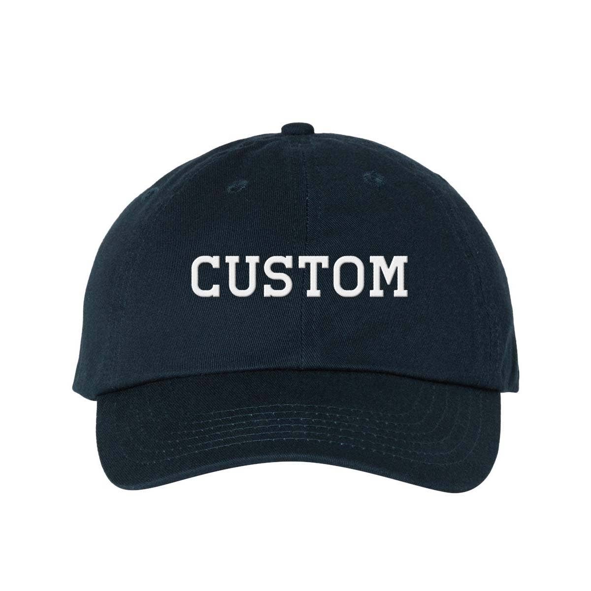Lucky Luna Apparel – wholesale Baseball cap – Unisex – Custom Text Regular Block Embroidered Dad Hat12