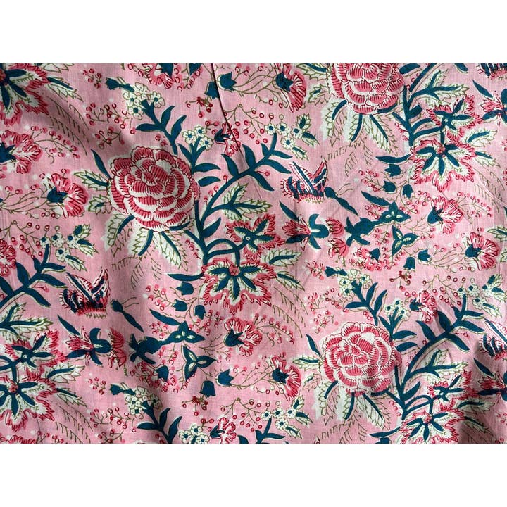 Bhawana Handicrafts - Wholesale Fabric Paint - Natural Floral Printed Dressmaking Fabric Indian Cotton Boho1