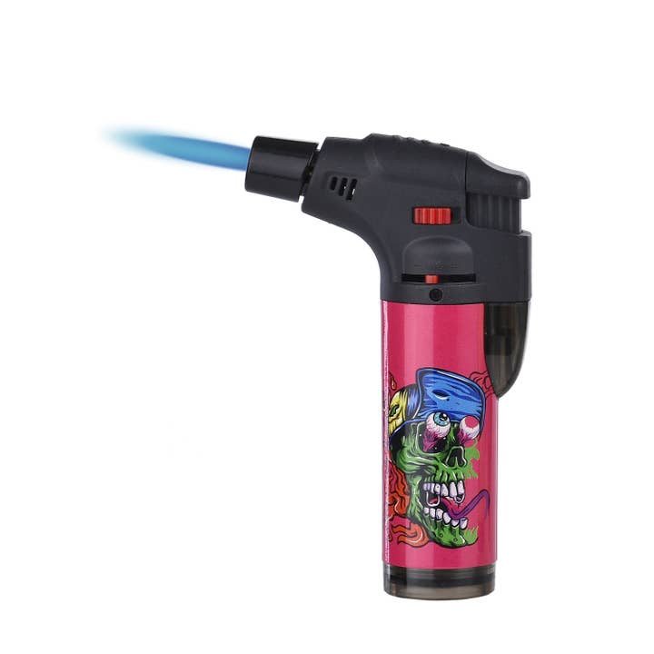 PROF - Wholesale Lighter - Crazy Skulls decor torch lighter3