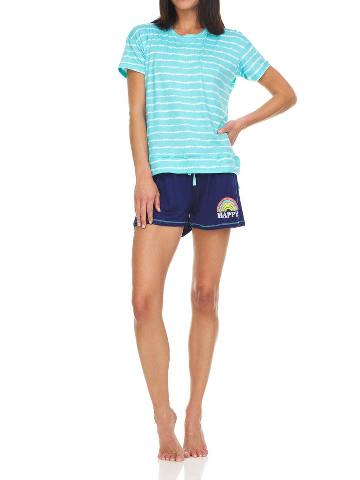 René Rofé - Wholesale Sleepwear Set - Women's - Happiness Is Short Pajama Set T0505