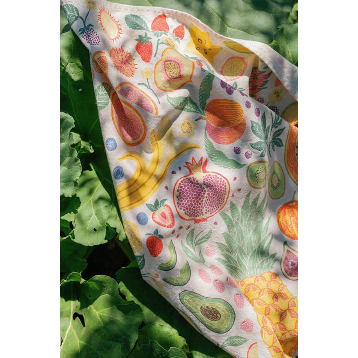 Lili Arnold – wholesale Tea towel – Organic Cotton Tea Towel - Fruit Basket8