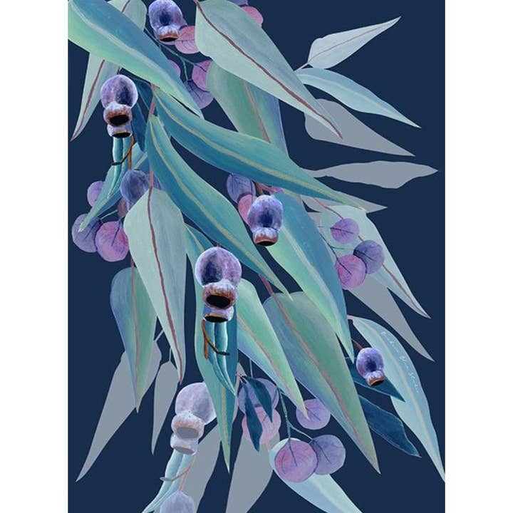 "Jarrah Dreaming" |Australian Eucalyptus Gumleaf Portrait for wholesale by Banksia Blue Studio