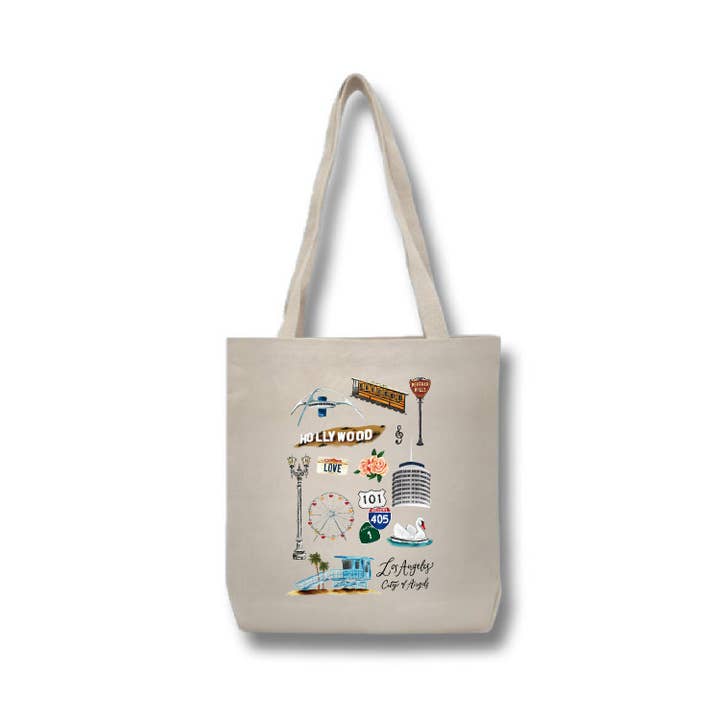 doodles.ink. - Wholesale Tote Bag - Unisex - Los Angeles Everyday Tote Bag