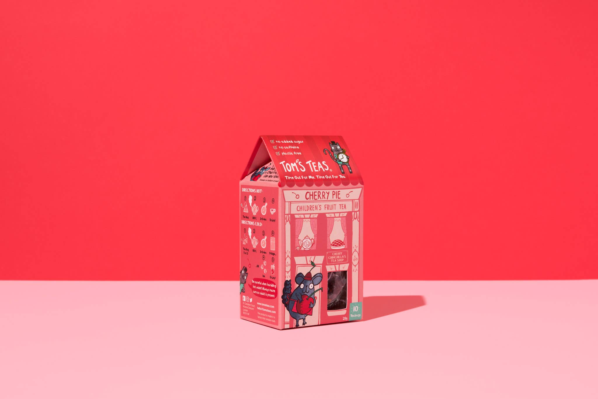 Tom's Teas - Venta al por mayor Tés saludables/desintoxicantes - Cherry Pie - té de frutas para niños3