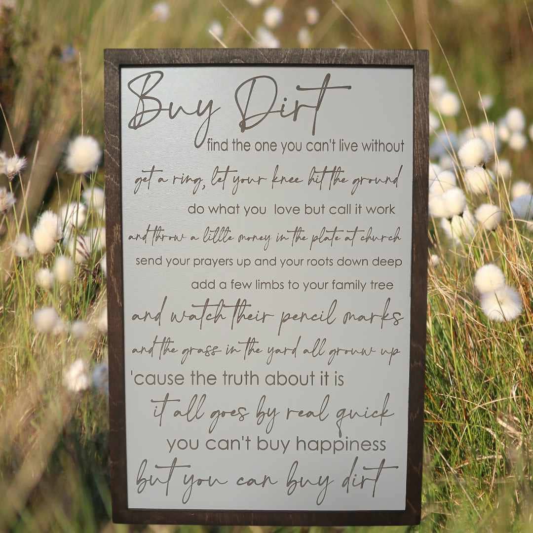 Crates Etc - Vente Pancarte - Chanson personnalisée - panneau personnalisé - Paroles de chanson - mariage - Panneau23