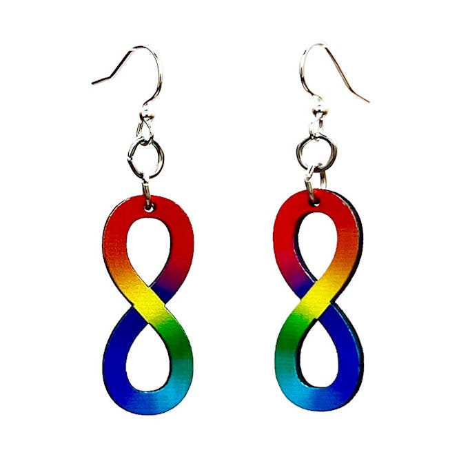 Autism Awareness Earrings #1661 for wholesale by Green Tree Jewelry