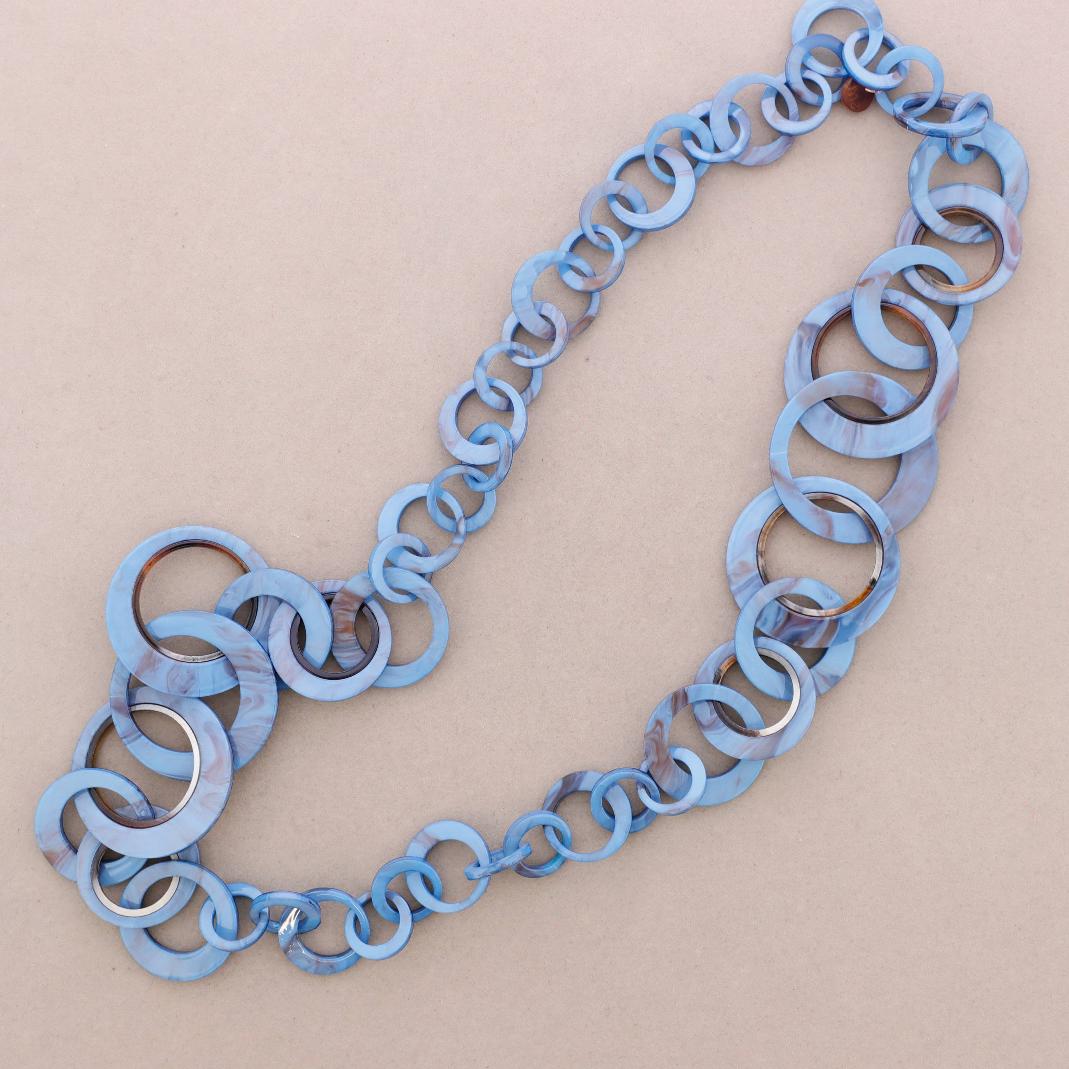 Sonata - Wholesale Link & Chain Necklace - Long Resin Link Necklace7