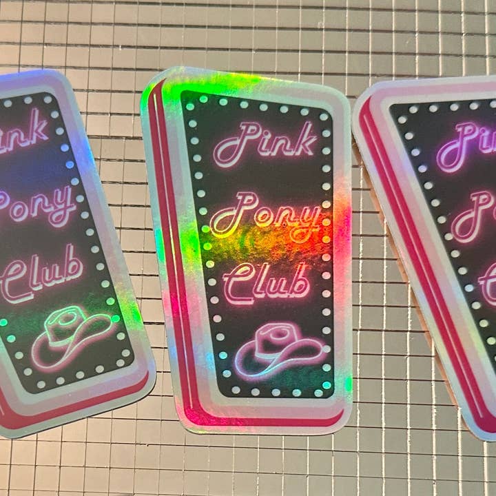 Camp Queer Creative Co. - Wholesale Sticker - Pink Pony Club Sticker3