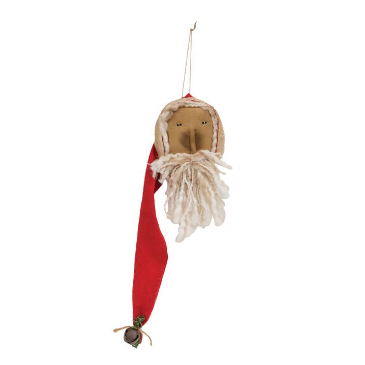 Santa Head Ornament for wholesale by The Hearthside Collection