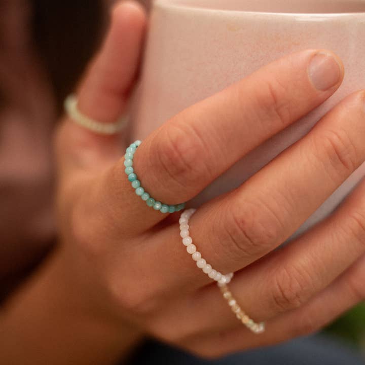 Pineapple Island - Wholesale Band/Stacked Ring - Kualoa Beaded Stretch Ring6