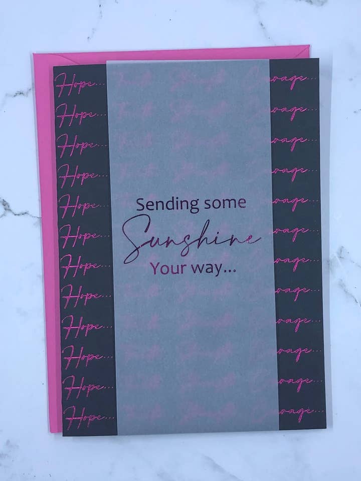 Enviando um pouco de luz do sol pensando em você cartão por atacado de D. Johnson & Co Greetings