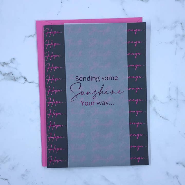 D. Johnson & Co Greetings - Wholesale Thinking of You Card - Sending Some Sunshine Thinking Of You Card0