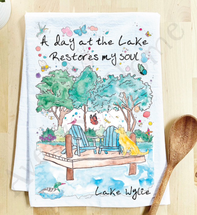 Avery's Home - Wholesale Tea Towel - A Day at the Lake or River Customizable Tea Towel27