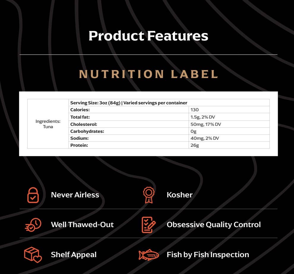 Legend of Jona - Wholesale Fish/Seafood - JONA Tuna Steak 1LB - Tray Packed4