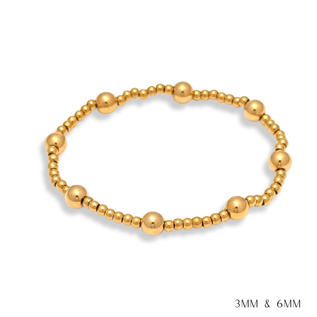 Savvy Bling - Vente Bracelet de perles - Bracelets en perles de perles et d'or étanches12