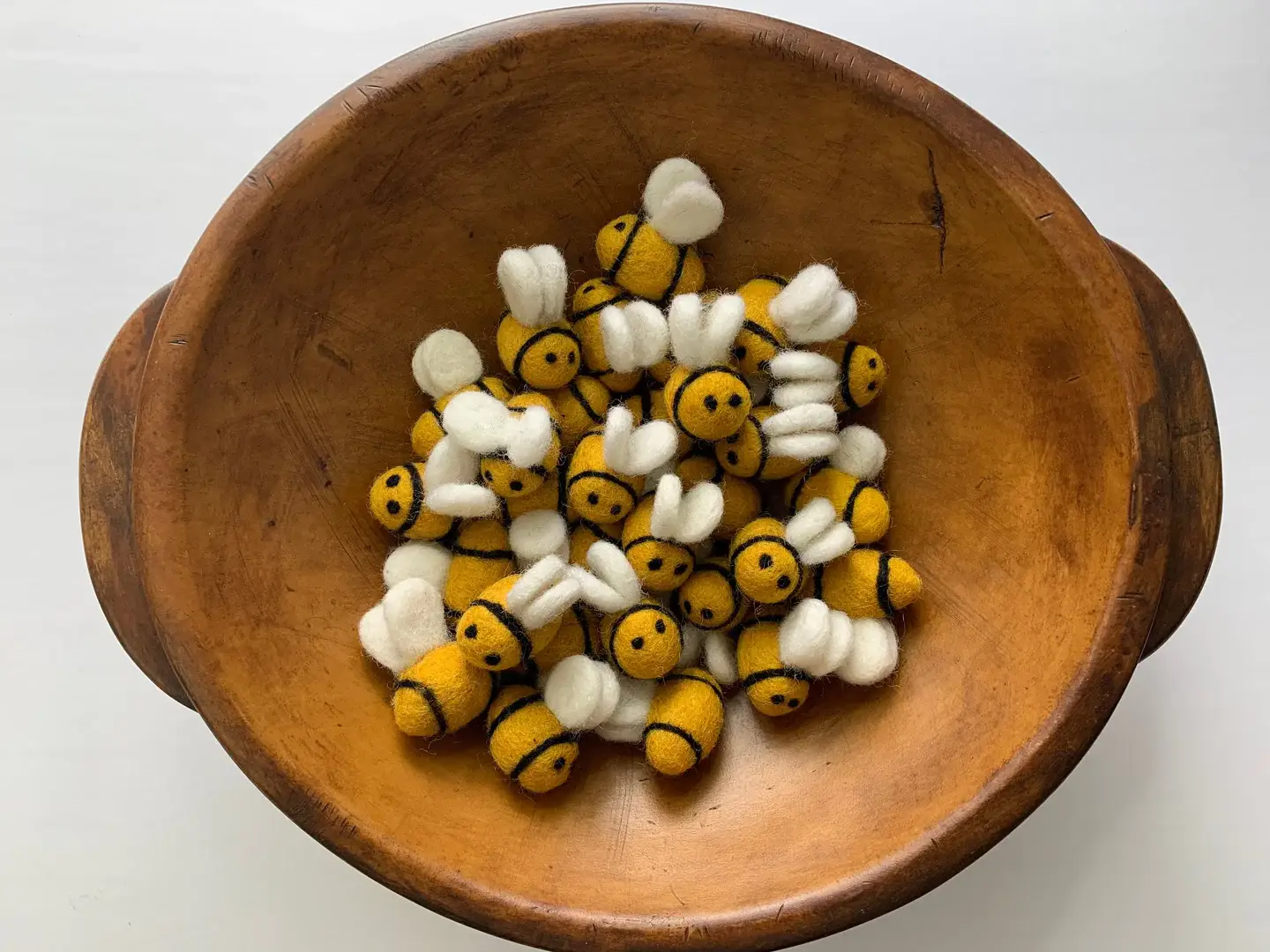 Sewing Seeds Play – wholesale Decorative tabletop object – One Felt Bumble Bee / Honey Bee6