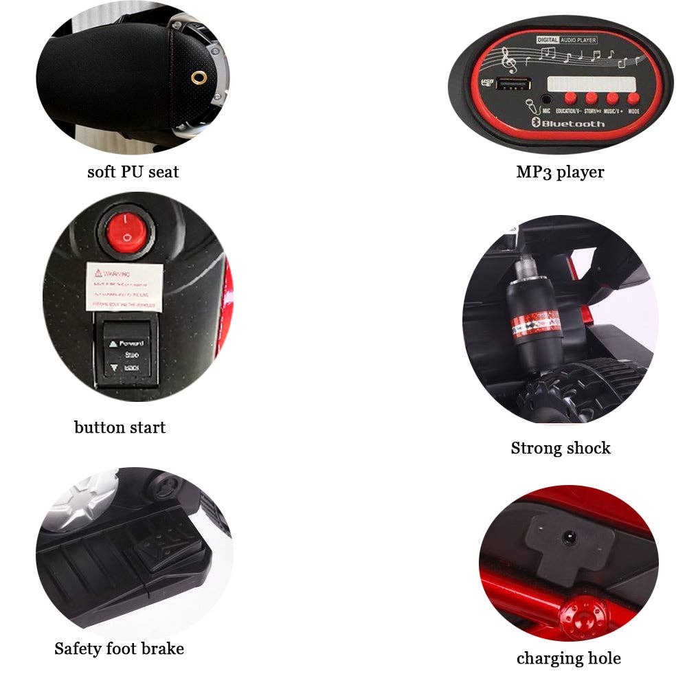 39F Inc. - Wholesale Bike/Scooter - Kids - 12V Electric Kids Motorcycle with Brake & Wheels7