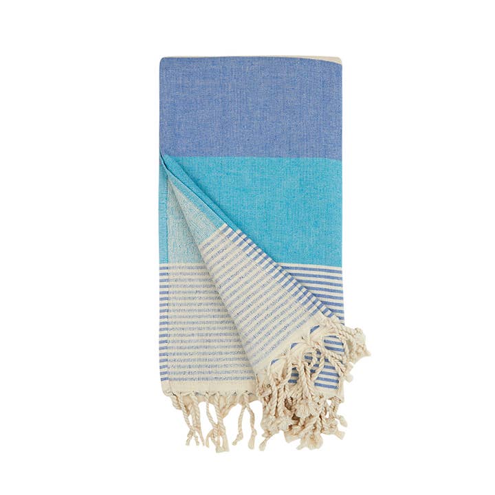 Kikoya - Wholesale Beach Towel - Hawaiian Turkish Towels 35x70" Terry Backing Beach Bath Pool