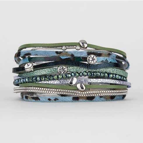 Sjögrön Periwinkle Vävd Pärlarmband för wholesale av Lauren Michael