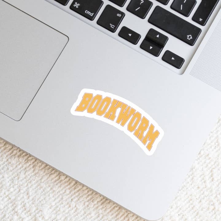 Purely Bookish - Wholesale Sticker - BookWorm Varsity Sticker β 3" Waterproof Bookish Sticker with Holo Overlay β Reading, Books, Reader Gift, Book Lover5