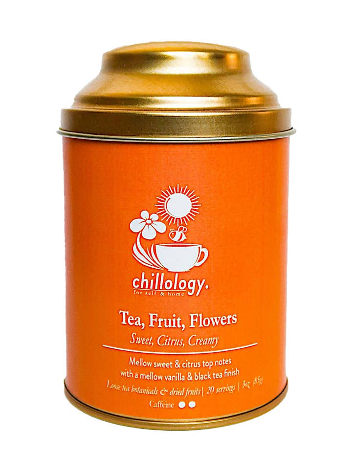 Thé, fruits et fleurs pour la vente par Chillology