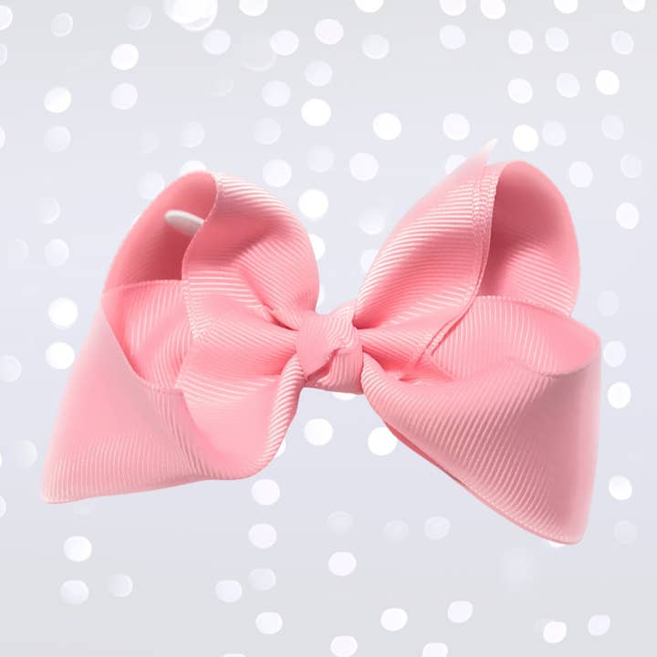 Girls Small Chunky Hair Bow, Small Basic Hair Bow for wholesale by Chicky Chicky Bling Bling