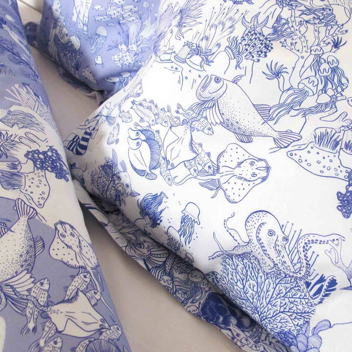 Little Cabari - Wholesale Duvet Cover - TOILE DE MER duvet cover White color2