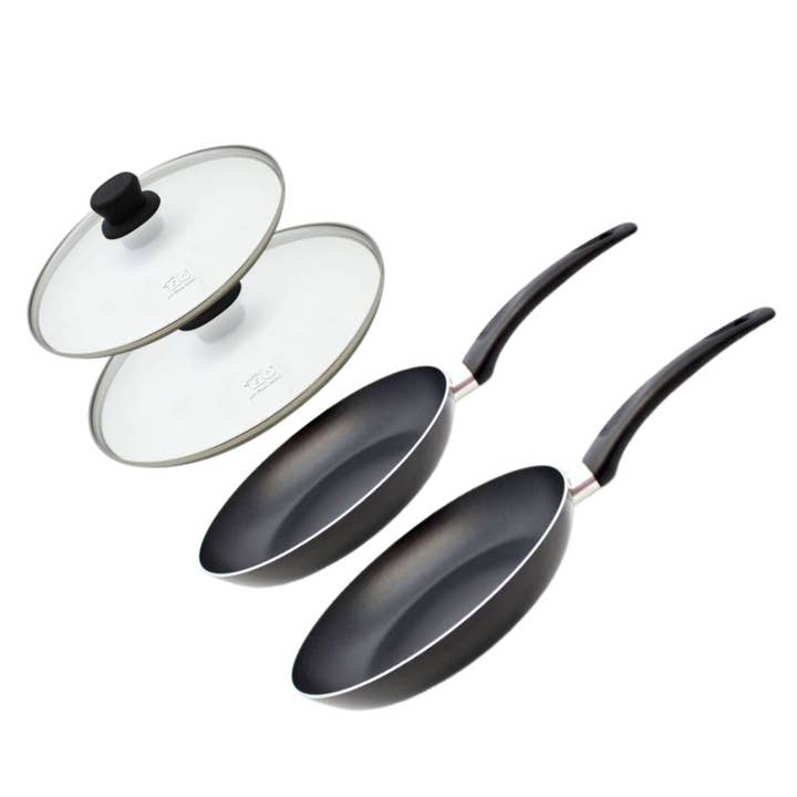 Set of 2 frying pans with lids 24 and 28 cm Elo for wholesale by Elo