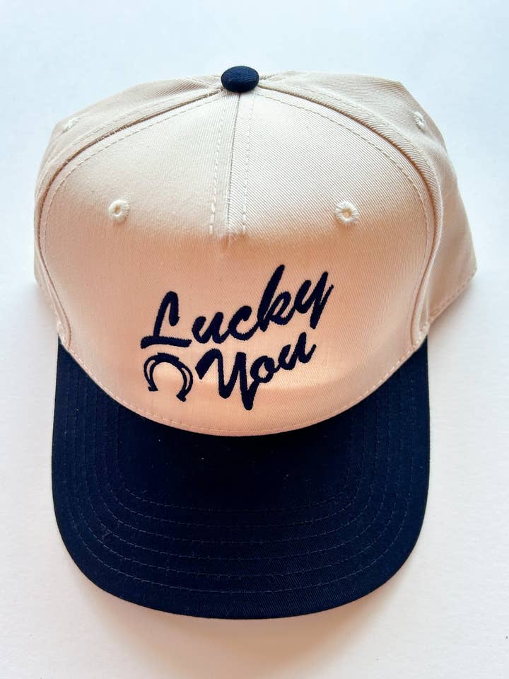 LUCKY YOU TRUCKER HAT | CANVAS CAP for wholesale by Summer Tees